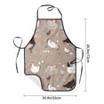 thumbnail image 2 of Goofa Bib Apron, Unisex Aprons Adjustable Waterdrop Resistant Cooking Kitchen Apron for Chef, Chicken Pattern Apron Bulk, 2 of 5