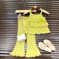 thumbnail image 5 of KEXE 12-18 Month Girl Clothes Newborn Girl Clothes Summer Toddler Girl Clothes Baby Girl Sleeveless Shirt Shorts Set Cute Outfits, 5 of 6