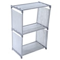 thumbnail image 4 of Bibliothèque à 3 Niveaux Simplement Assemblée Étagère de Rangement en Non-Tissé pour Décoration Intérieure, 4 of 8