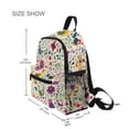 thumbnail image 3 of FORMRS Kids School Backpack with Front Zippered Pocket 12" Student Travel Daypack, Purple Cartoon Animals, 3 of 6