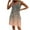 Khaki 4, variant on Amzcrzy Womens Summer Plus Size Dress Boho Floral Short Sleeve Casual Mini Dresses Empire Waist T-Shirt Dress Vacation Travel Flowy Beach Swing Dress