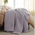 thumbnail image 2 of Colcha Bedsure tamaño queen, ligera, violeta, con 2 fundas de almohada, 2 of 7