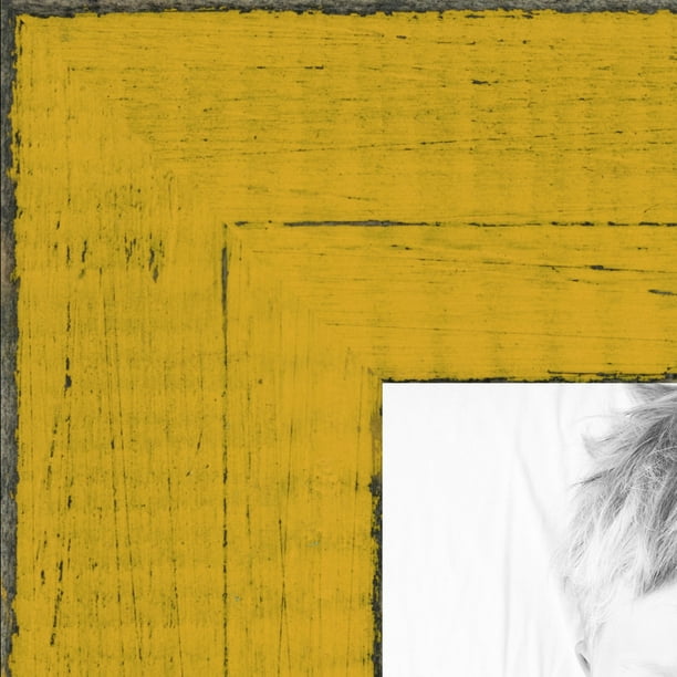 ArtToFrames 8x10 Inch Yellow Picture Frame, This Yellow Wood Poster