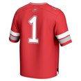 thumbnail image 3 of Unisex GameDay Greats #1 Red Western Kentucky Hilltoppers Lightweight Collegiate Football Fashion Jersey, 3 of 4