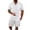 154#White, variant on Men's Tropical Vacation Short Sleeve Button Down Shirt and Shorts Matching Set Summer Beach Casual Wear Light Brown M
