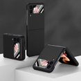 thumbnail image 2 of MonsDirect for 6.7 inch Samsung Galaxy Z Flip 3 5G Case 2021, Slim Hard PC Back Anti-Drop Shockproof Full Coverage with Rear screen Lens Protector Cover for Samsung Galaxy Z Flip 3, Black, 2 of 2