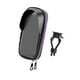 thumbnail image 4 of Soporte para teléfono de motocicleta con ángulo ajustable de 360 ​​grados, accesorio para bicicleta, bolsa para manillar de bicicleta Negro, 4 of 9