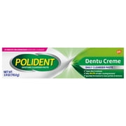 Polident Adhesive Paste for Denture Cream and Partials Cleaning, Triple Mint Freshness, 3.9 Oz, for Adults