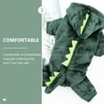 thumbnail image 3 of Cachorro Dinosaurio Diseñado Ropa Cómoda Coral Fleece Mascota Traje Perro, 3 of 4