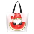 thumbnail image 1 of Fotbe Watermelon Gnome Bolsa Tote Estética de Lona con Estampado para Mujer - Bolsa Reutilizable de Hombro Casual para Vacaciones, Compras, Trabajo y Gimnasio, 1 of 8