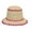 Hot Pink, variant on Women's Hand Crochet Straw Bucket Sun Hat with Scallop Edge