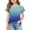 Blue -AS19, variant on Dwellite Girls Ruffle Short Sleeve T Shirts Cute Little V Neck Tops for Kids Summer Casual Shirts 3-13 Years Hot Pink 120