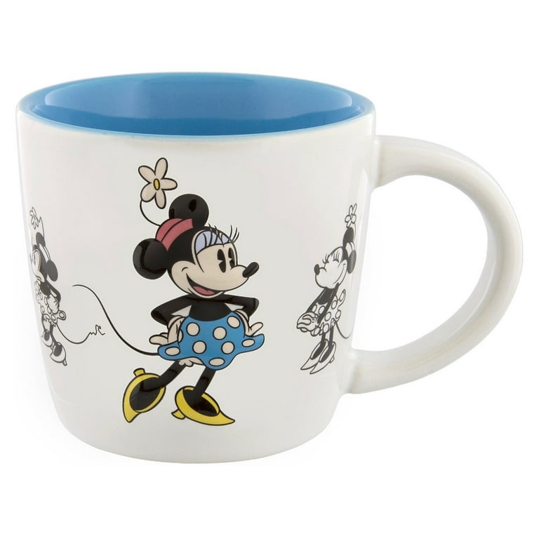 Disney Parks Minnie Mouse Retro 3D Ceramic Mug New 