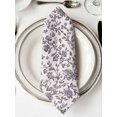 thumbnail image 2 of Cloth Napkins Set of 6 - 20x20 Inches, Farmhouse Purple Washable Reusable Table Napkins, Vintage Flower Leaf Botanical Plant Soft & Absortbent Dining Napkin for Party Wedding Hotel Restaurant, 2 of 8
