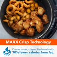 thumbnail image 3 of Air Fryer 7 QT Maxx Classic, Extra Hot Air Fry, Cook, Crisp, Broil, Roast, Bake, High Gloss Finish, Nonstick, Black, 3 of 5