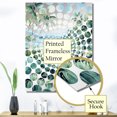 thumbnail image 3 of Designart "Escape to a Tropical Beach I" Coastal Tropical Oversized Wall Mirror - Coastal Nautical Bathroom Wall Mirror Decor - Multiple Color Options, 3 of 6