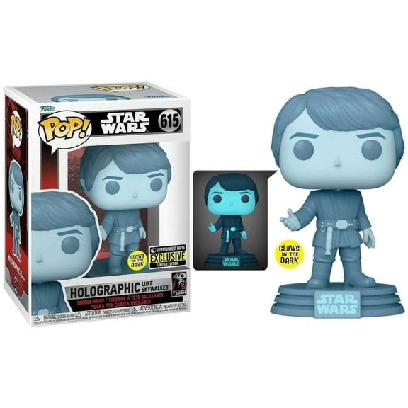 Funko POP! Star Wars: Holographic Luke Skywalker (Entertainment Earth)(GiTD) #615
