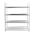 thumbnail image 2 of Mosiee Simple Shoe Rack Metal Shoe Shelf Footwear Rack Living Room Space Saving Organizer Stand Holder Black Shoe Shelf, 2 of 8