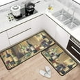 thumbnail image 2 of Protikol Wine Kitchen Rugs Set 2Pcs Non Skid Kitchen Floor Rug and Mat Washable Kitchen Mat for Indoor Restaurant Kitchen Floor Decor 17"x47"+17"x30", 2 of 6