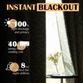thumbnail image 3 of Curtainking Total Blackout Curtains for Bedroom, 84 inch Length Long Curtains in 2 Panels, 52x84 inch Printed Grommet Curtains, Green, 3 of 10