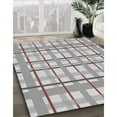 thumbnail image 3 of Ahgly Company Machine Washable Indoor Square Transitional Gray Area Rugs, 5' Square, 3 of 7