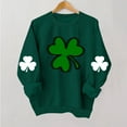 thumbnail image 2 of FAIWAD Chandails en Molleton pour Femmes de la Saint-Patrick Manches Longues Col Rond Épaule Tombante Pull Ample, 2 of 4