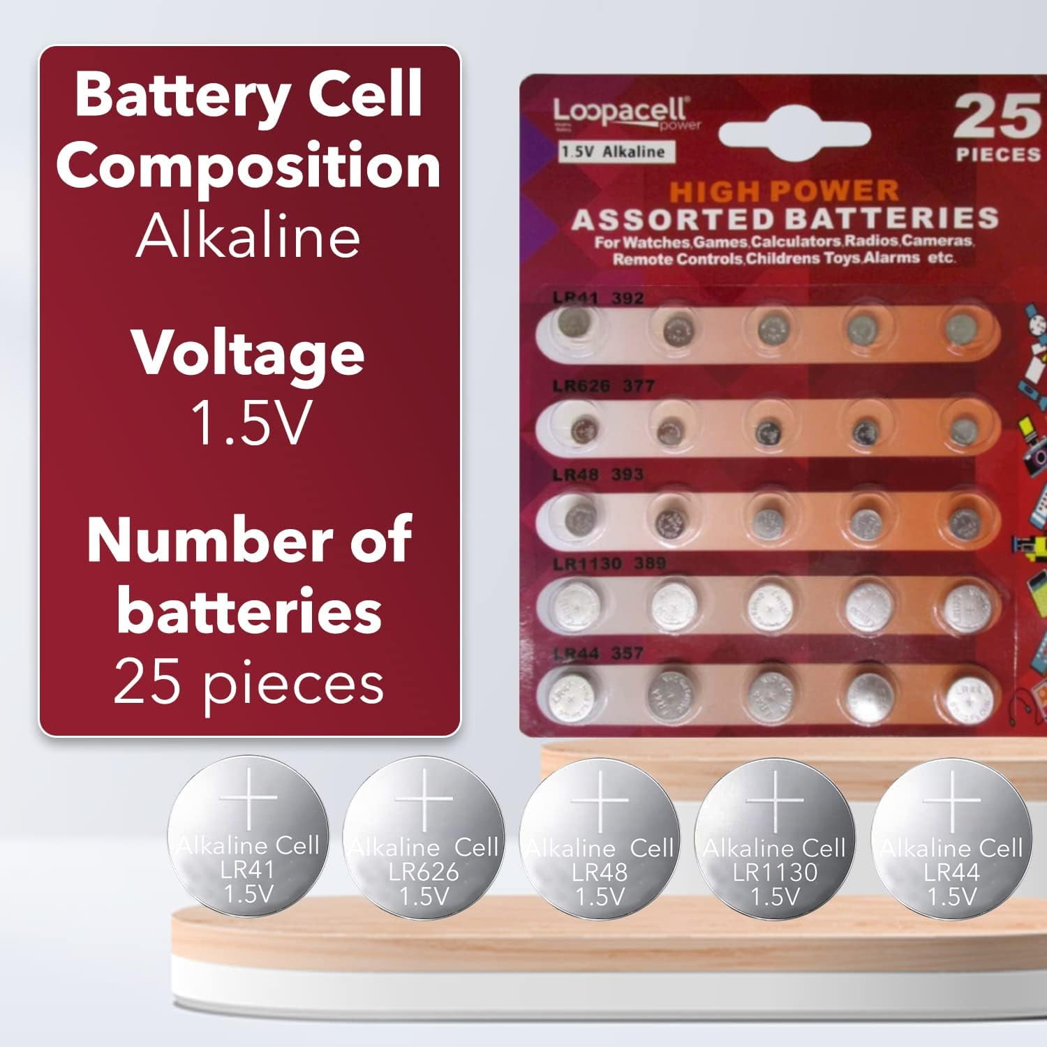 Blazing Voltz Alkaline Assorted 1.5 V Electronics Battery LR41/AG3 5 pk -  Ace Hardware