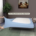 thumbnail image 2 of CCNY Box Spring cover Upgrade Your Mattress with our Queen Size Box Spring Cover Fits Box Springs Upto 18" Inch Deep Mattress Light Blue, 2 of 5