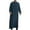 Lake Blue, variant on RongHuan Thobe for Men Stand Collar Muslim Clothes Long Sleeve Button Up Robe Casual Soild Color Pajama Shirt