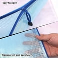 thumbnail image 2 of Ofilon Zipper Envelope Pouch, Pack of 10, Water-Resistant PVC Zippered File Bag Storage for Office Document, Business Receipts, Magazines, Toys, Cosmetics,Travel Accessories Organizer (A4 13.2"x9.5"), 2 of 8