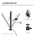 thumbnail image 4 of Lámpara fotográfica Lámpara de relleno de luz de anillo LED de 10 pulgadas Incorporada 120pcs Cuentas LED 10W Regulable 2700-5500K Temperatura de color con soporte para teléfono celular con cabezal de Abanopi Lámpara de fotografía, 4 of 7