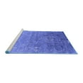 thumbnail image 2 of Ahgly Company Machine Washable Indoor Rectangle Oriental Blue Industrial Area Rugs, 5' x 8', 2 of 4