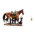 thumbnail image 1 of Adorno de escultura de latón con forma de calabaza y caballo, ideal para decorar el escritorio de la oficina o el hogar. Perfecto para amantes de los, 1 of 8