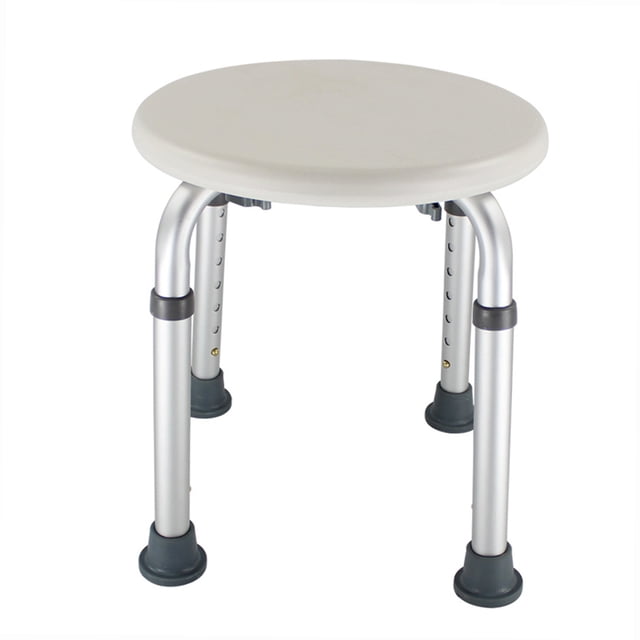 Banco de ducha de baño Taburete de ducha de altura ajustable Asiento de ducha de baño ligero Silla d Tomshoo Banco de ducha