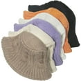 thumbnail image 3 of CoCopeaunts Women Soft Knit Bucket Hat Solid Color Bucket Hat Autumn Winter Knit Beanie Fisherman hat, 3 of 3