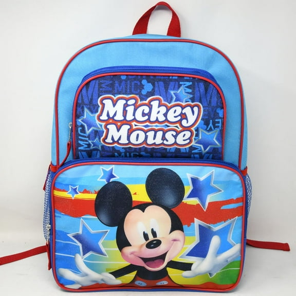 Disney Mickey Mouse Cargo School Backpack 16" with pocket