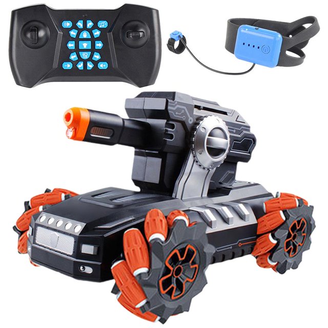 KLKCMS Voiture Télécommandée RC 1/14 Jouet pour Enfants Cadeaux Double Télécommande