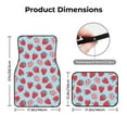 thumbnail image 5 of Vsdgher Strawberries Car Foot Mat Set of 4 Pieces Universal Floor Liner Car Accessories Fits Most Cars, Trucks, Vans, sedans, SUV, 5 of 7