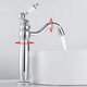 thumbnail image 3 of Robinet Salle Bain Lavabo Vintage en Laiton Haut Mitigeur Robinet Salle de Bain Antique Robinet Mitigeur Monocommande Florale avec Tuyaux Chaude et Froide Disponible (Argent) esquí esquí Gafas de esquí, 3 of 5