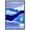 Black Frame, variant on Glacier and the Stream Canvas Print Blue Wall Decor by Art Remedy, Black Frame, 36 x 54