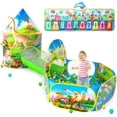 thumbnail image 1 of Set Play Tents PigPen Dinosaur World con alfombrilla de piano para niños, 1 of 7