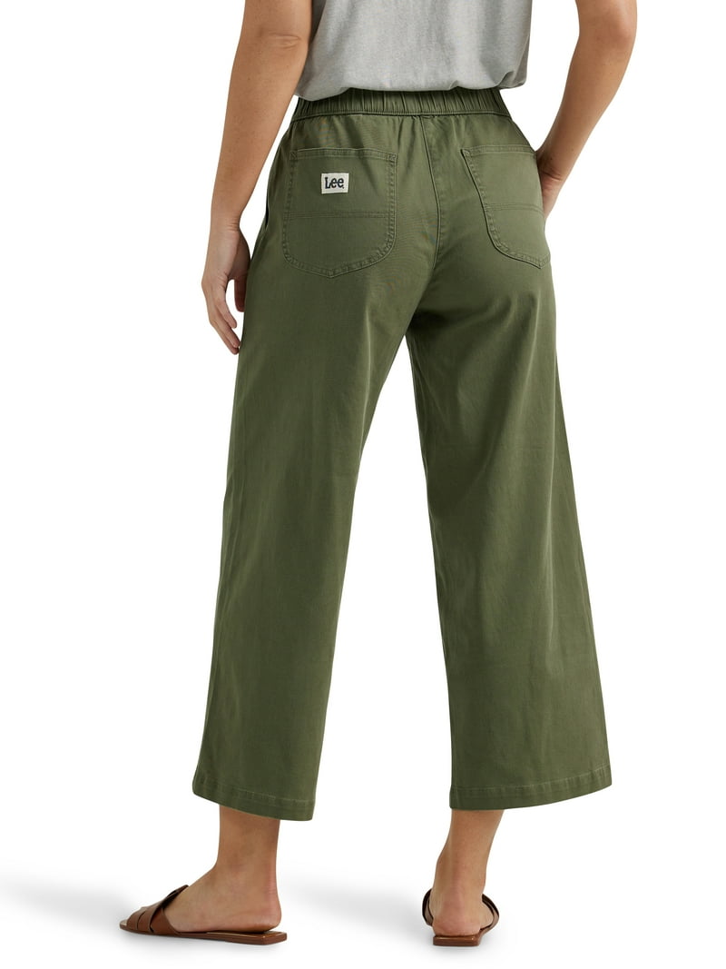 Lee® Women's Ultra Lux Comfort Wide Leg Utility Crop Pant