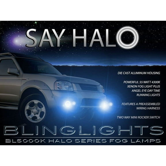 For 2001 2002 2003 2004 Nissan Frontier Halo Fog Lamps Lights