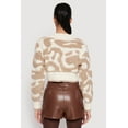thumbnail image 4 of Womens Daisy Tufted Knit Cropped Cardigan, 4 of 4