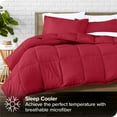thumbnail image 3 of Bare Home 7-Piece Bed-in-a-Bag - California King, Red with White Sheet Set, 3 of 8