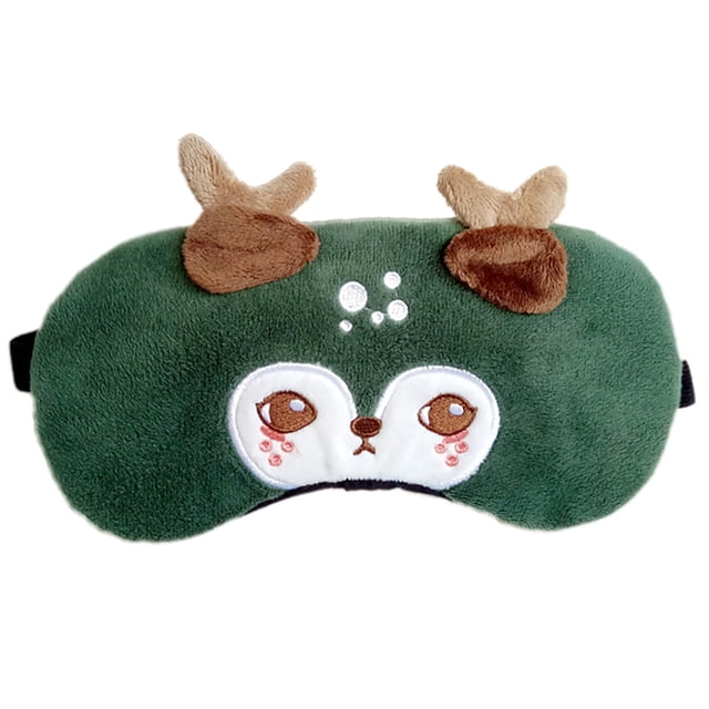 Coofit Eye Cover Elk Breathable Decorative Sleeping Blindfold Sleep Mask with Ice Pack