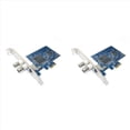thumbnail image 1 of 2X PCIE to BNC Capture Card CX23880+8892 Chip PCIE Surveillance AV/S Terminal SV2000 Video Capture Card, 1 of 7