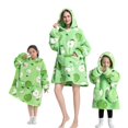 thumbnail image 1 of Manta perezosa de gran tamaño para adultos y niños, Sudadera con capucha de dibujos animados, franela cálida con capucha, manta de TV gigante, pijamas usables, Invierno, 1 of 4