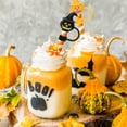 thumbnail image 6 of WILLED 6Pcs Halloween Pumpkin Straw Cover Funny Pumpkin Portable Drinking Straw Tips Cover Reusable Straw Protector Topper for 0.4in Straws, Cup Accessories, 6 of 7
