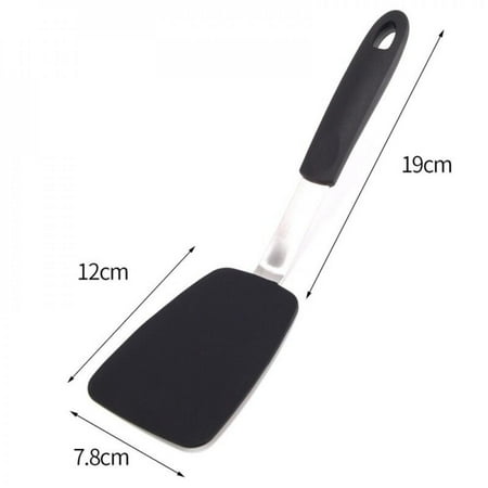 

Promotion!!1pc Kitchen Spatula Silicone Turner Kitchen Cooking Utensil Scrapers Spoon Non-Stick Cake BBQ Heat Resistant Cooking Tool